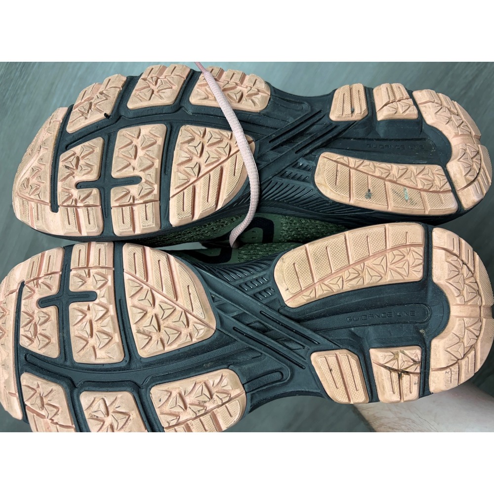 Asics GT-2000 6 Womens Running Shoes Forest Green Black Pink T8A7N Size 9 - Picture 6 of 8